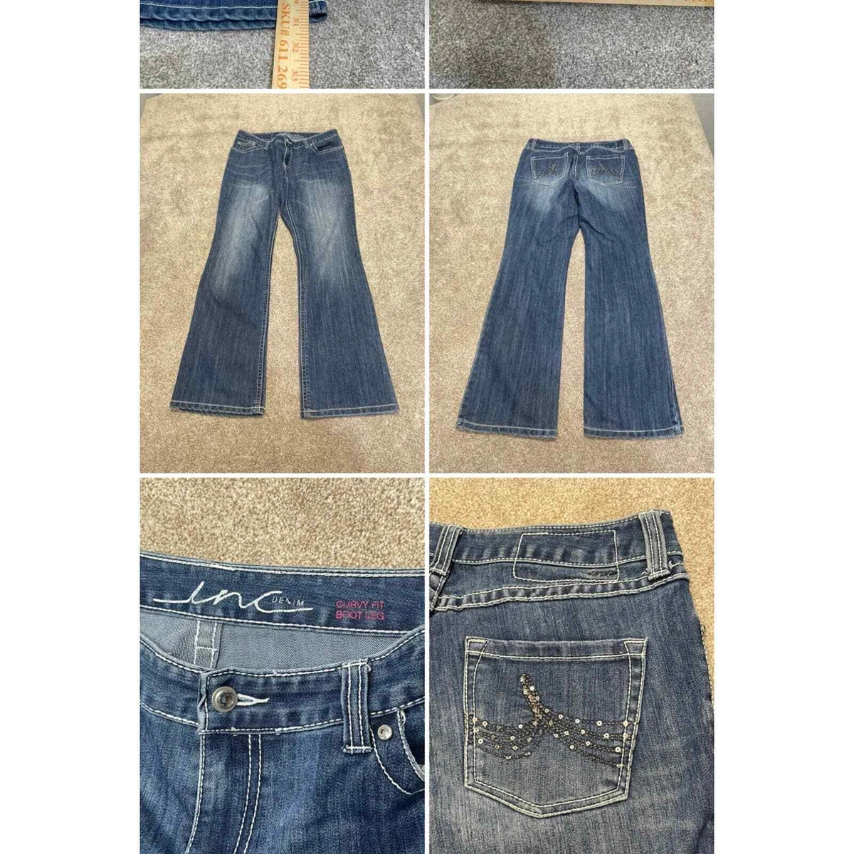 Inc curvy bootcut best sale jeans
