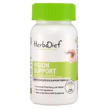 Vision Support Supplement Complex EYE Health Lutein Bilberry Lycopene300 Capsule