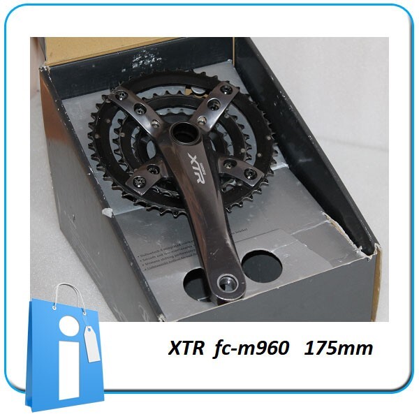 Haut Crankset Pédalier Shimano XTR M960 FC-M960 22 32 44 175mm