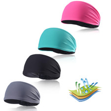 Wide Headband Sweatband Stretch Sports Yoga Gym Hair Stretch Head Band Head Wrap
