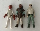Kenner 1982, 83 84 - Star Wars Figures (x3) Admiral Ackbar, Weequay & Prune Face