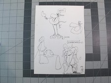 vtg 1990s rap hip hop -  Original art Joe Buck concept art Ratnoids signed B