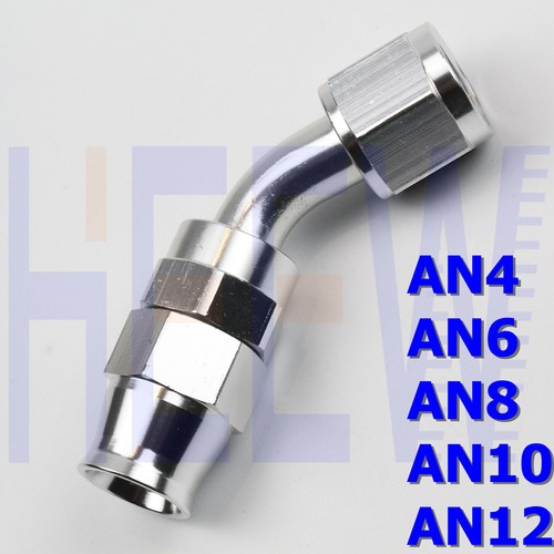 12AN AN12 45 Degree Swivel Teflon PTFE E85 Fuel Stealth Line Hose End Fitting SY - Bild 2 von 5