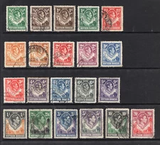 M17903 Northern Rhodesia/Zambia 1938-52 SG25/45 - 1938 Definitives