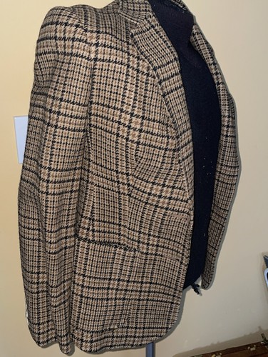 Evan Picone 2 Piece Skirt Suit Plaid Brown Wool Size 6 - Picture 6 of 6