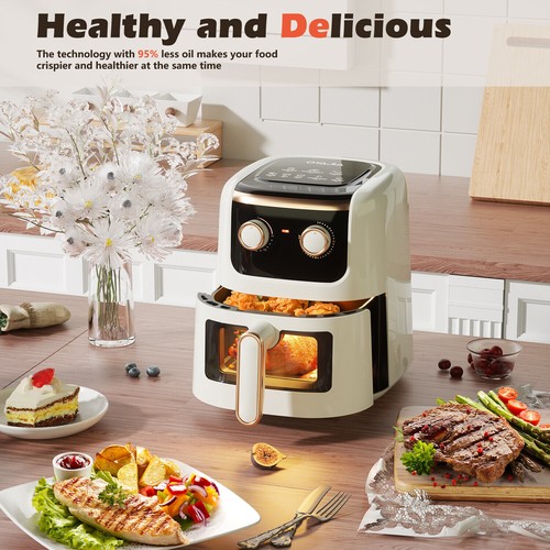 5L Large Air Fryer 1300W Low Fat Oil free Healthy Oven Frying Kitchen Cooker Flb - Picture 12 of 14
