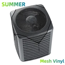 Outside Air Conditioner Cover Mesh Vinyl Protector AC Defender for Summer Unit