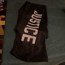 Size 7 Justice Stretch Tights Black