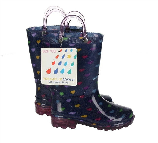 light up rainboots