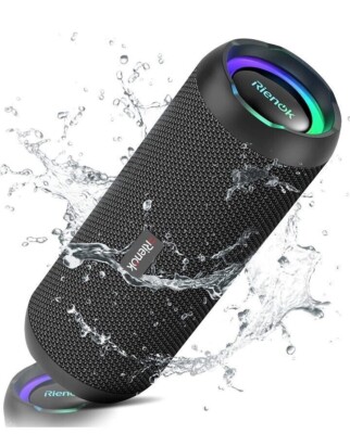 RIENOK Bluetooth Enchanced Speaker Portable Wireless with 30W Enhanced Bass IPX7