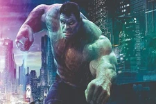 INCREDIBLE HULK AVENGERS MARVEL STRETCHED CANVAS WALL ART READY TO HANG CP218