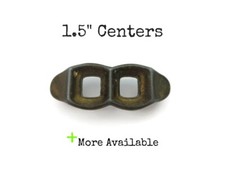 Small Vintage Drawer Pull 1.5" centers Mid Century Modern Atomic Handle LG10