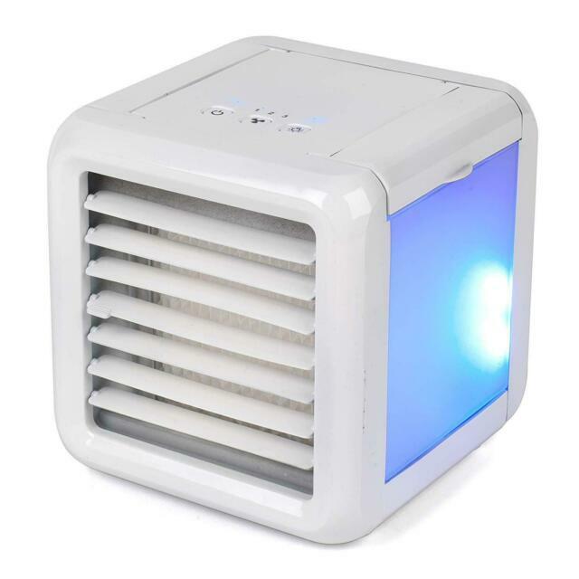 air cooler with ice cubes