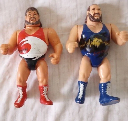 WWF Hasbro Natural Disasters Action Figure Lot Earthquake Typhoon VTG Wrestling