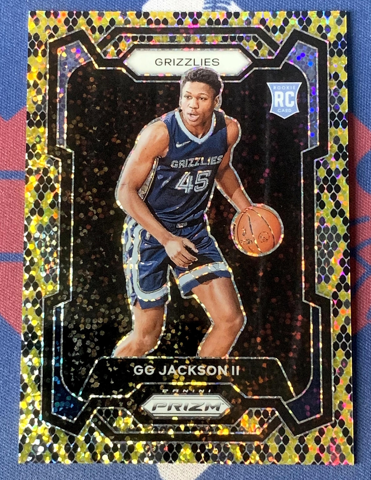 2023-24 Panini Prizm GG Jackson II #179 RC Rookie King Snake Case Hit SSP