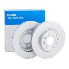 Image of Genuine Delphi BG3832C Front Brake Disc Set 280mm Coated For Seat Skoda VW Audi