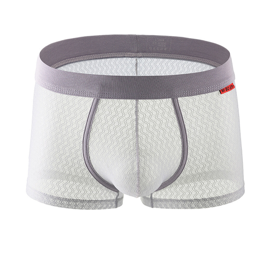 Boxer Uomo Ultra Trasparente Olio Lucido Slip Pantaloncini