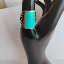 Cm 925 Thai Silver Turquoise Ring