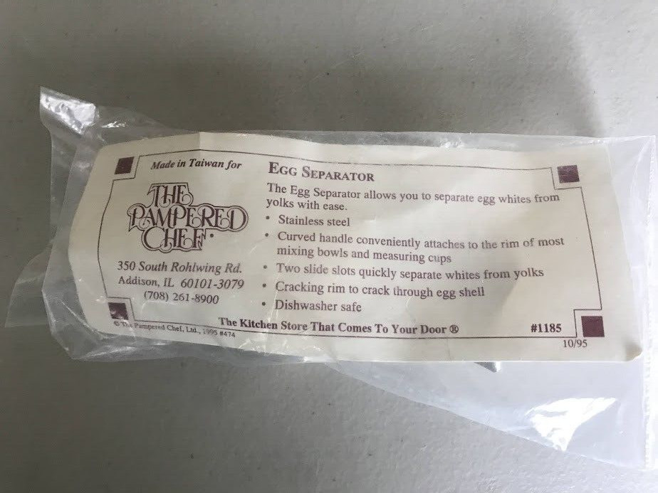 New Pampered Chef Egg Separator