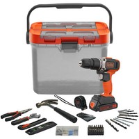 Black+Decker Akku-Schlagbohrschrauber BCKSB02, 18Volt, Orange