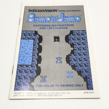 Vintage Mattel Intellivision Bumen Jump Cartridge Instructions Manual 1982