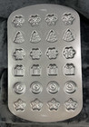 Wilton Christmas Cookies Baking Cooking Pan 24-Cavity Non-Stick Candy Molds