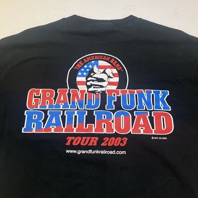 GRAND FUNK RAILROAD AMERICAN BAND TOUR CONCERT 2003 T SHIRT Mens L