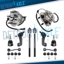 Front Lower Ball Joint Tie Rod Wheel Bearing Kit For 2002 - 2004 Jeep Liberty