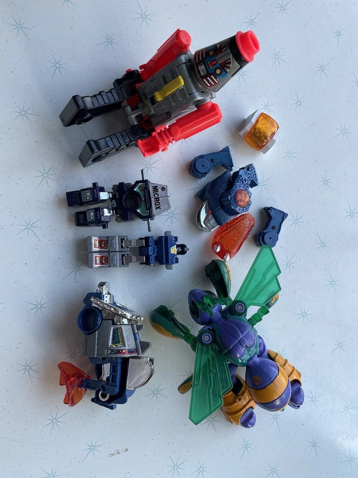 Lot Of Vintage Gobots Microx Transformers 1980's Robots Action Figures Lot RARE - Image 2 of 4
