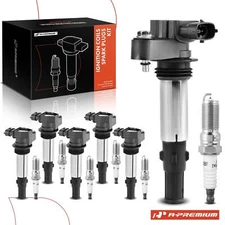 A-Premium 6x Ignition Coil & IRIDIUM Spark Plug Kits for GMC Buick Cadillac CTS