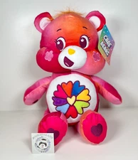 Licensed Care Bears Flower Power Bear Plush 35cm 14 inch BNWT AU Exclusive