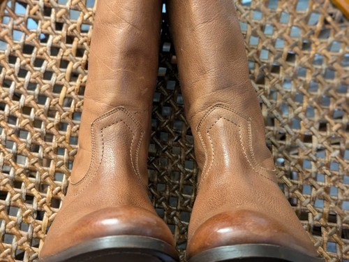 NEW: FRYE Melissa Leather Riding Western Cowboy Boots, Size 9.5B, COG, 3475456 - Picture 13 of 17