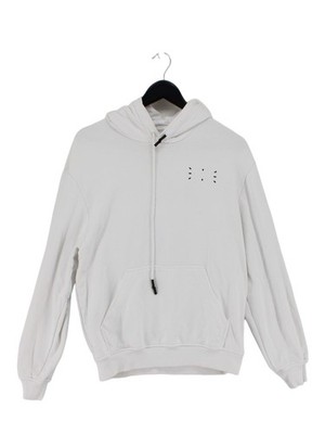 McQ Herren Hoodie XS weiß 100% Polyester Pullover