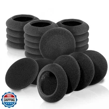 10 Pairs 60mm/2.4" Replacement Foam Ear Pud Earpads Sponge Cushion Covers for