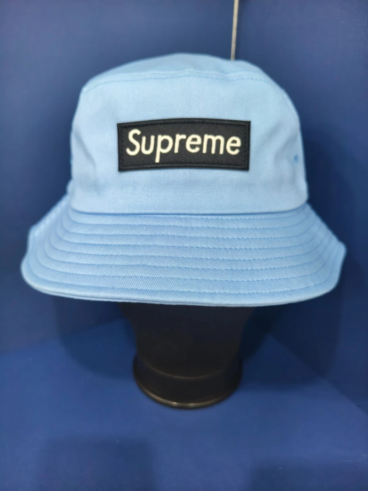 Supreme Men's Blue Outdoor Sports Bucket Hat Casual Cap