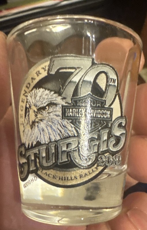 Sturgis Shot glass 70th Anniversary 2010