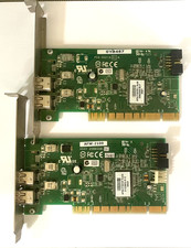 Pair of AFW-2100 Firewire Cards, Adaptec/HP Dell, Dual Port IEEE 1394, OY9457