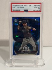 2023 Bowman Chrome Draft Sapphire Edition - Colt Emerson #BDC-42 (RC) PSA 10 GEM