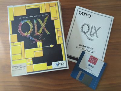 Qix: The ''Computer Virus'' Game   Commodore Amiga Game   CIB