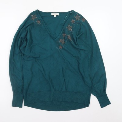 Pullover Pulli Damen UK Größe S Monsoon Grün