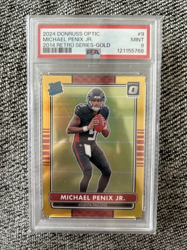 Michael Penix Jr. [Gold] #9 2024 Panini Donruss Optic Retro Series card