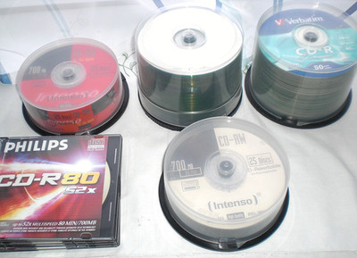 156 CD RW & 10 DVD +/- R Rohlinge TOP KONVOLUT Sammlung Verbatim Philips Intenso