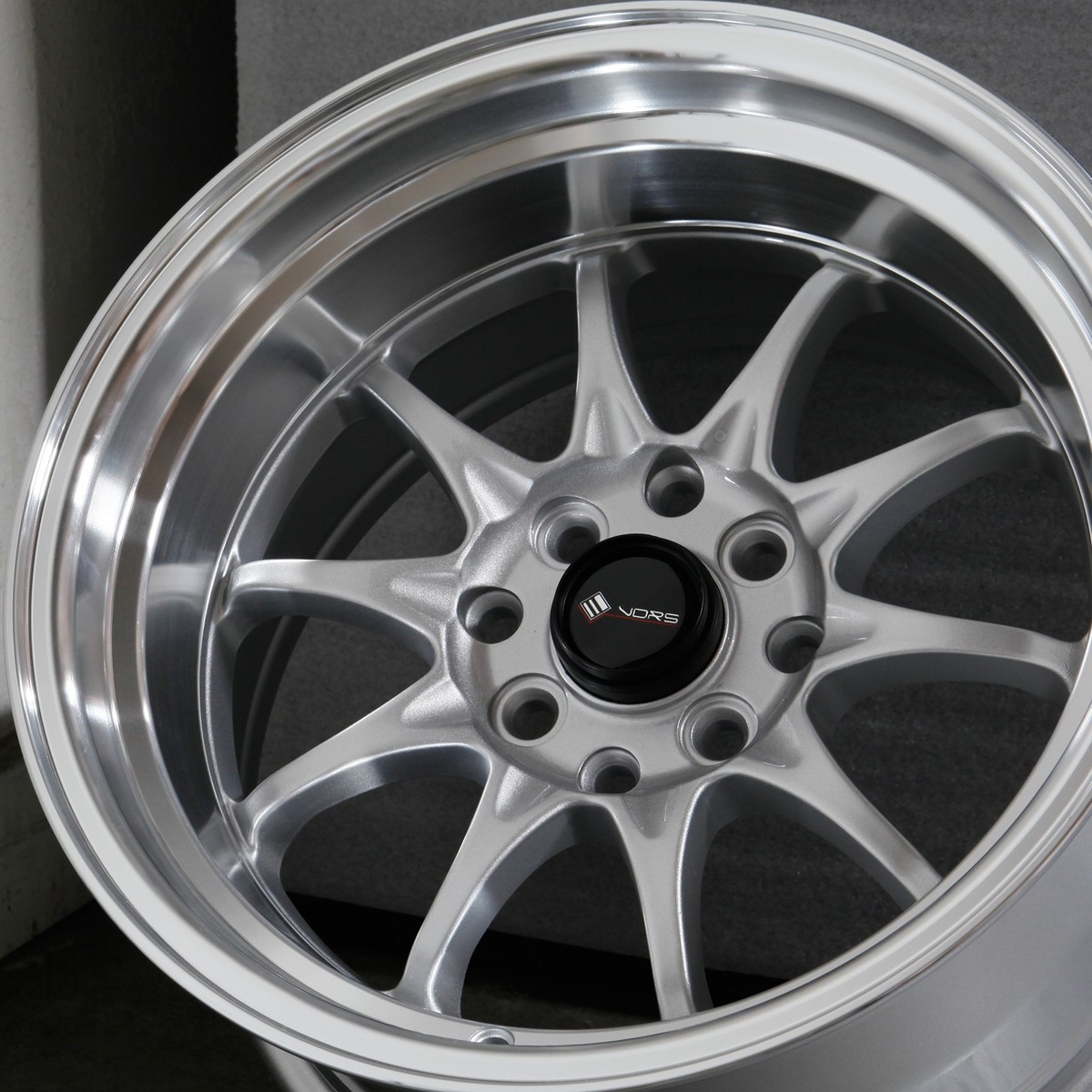 One 15x8 Vors TR3 4x100/4x114.3 0 Silver Wheel Rim 73.1