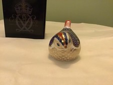 Royal Crown Derby ‘Goldcrest’ Paperweight 1st Quality Gold Stopper