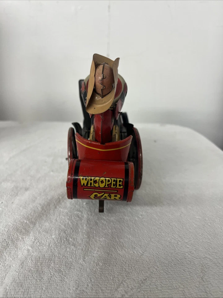 Coche vaquero Whoopee de cuerda de hojalata Louis Marx de 1930. - Funcionando Foto 4 de 4