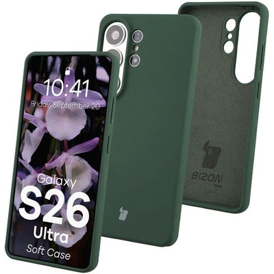 Handyhülle für Galaxy S26 Ultra Bizon Case Cover Schutzhülle Etui Dunkelgrün