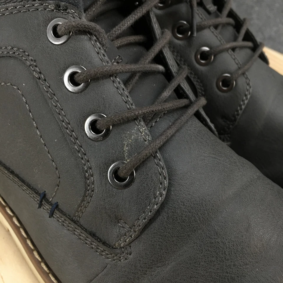 Sonoma Botas Para Hombres 13M Esteban 2 Botín Gris Imitación Cuero Con Cordones Tobillo Top Foto 4 de 4