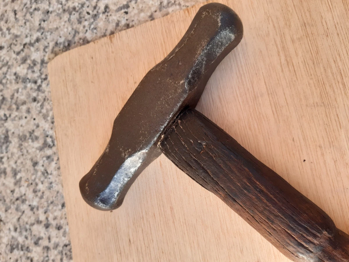 Ancien Gros Marteau 305 Mm – Outil Vintage, Tête Solide, Usage Collection Ou Déco