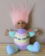 Russ Soft Body Egg 6in. Troll - Peach Colored Hair - Brown Eyes - NWT
