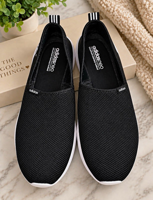 Adidas Neo Cloudfoam Lite Racer Women s Black Slip-On Sneakers Size 9.5   AW4083